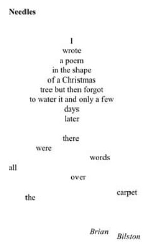 Needles poem by Brian Bilston