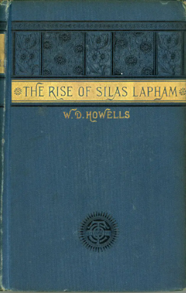 Image of first edition book cover of The Rise of Silas Lapham