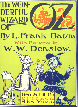 Book cover image of first edition The Wizard of Oz 