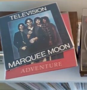 image of stack of vinyl albums with Marquee Moon on top
