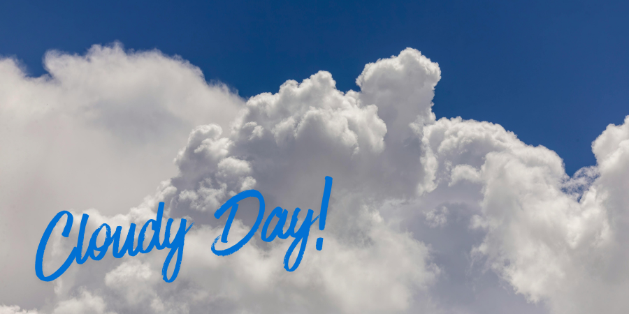 clouds on a blue sky background