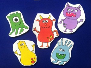 Five Little Monsters - Flannel Board 