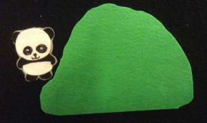 Panda Went Over the Mountain Flannelboard