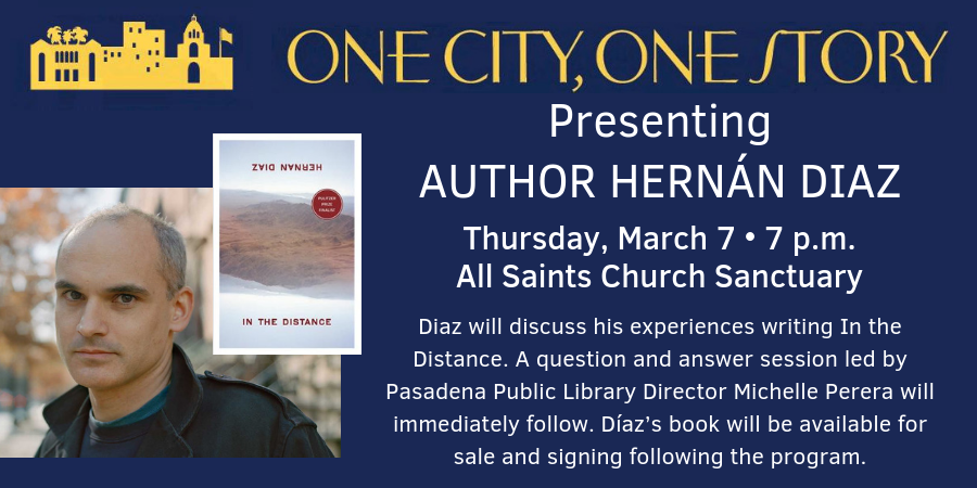 One City, One Story Author Talk at All Saints Church on Thursday, March 7 at 7 p.m.