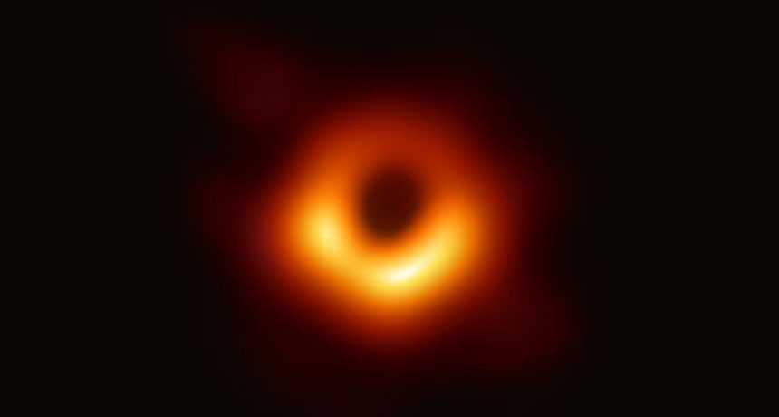 Image of Black Hole in Galaxy M87, credit to the Event Horizon Telescope Collaboration