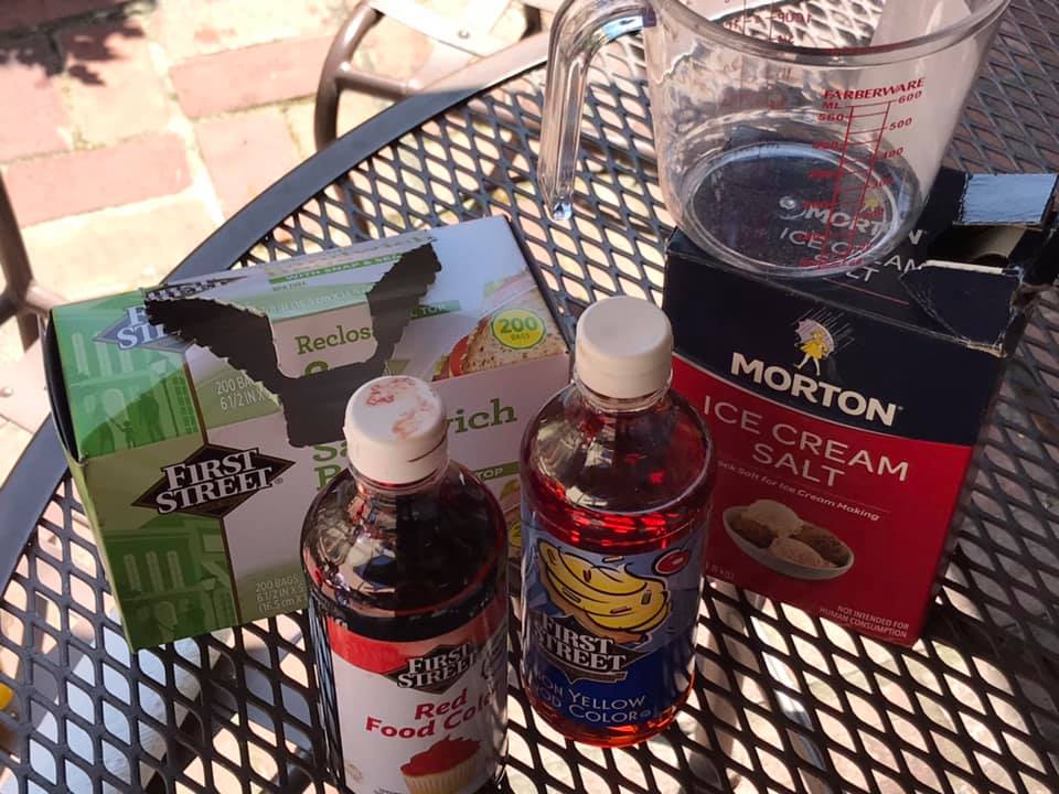 Preschool STEAM Rock Salt Rainbows Kids Blog